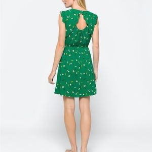 Green dress with cutout back